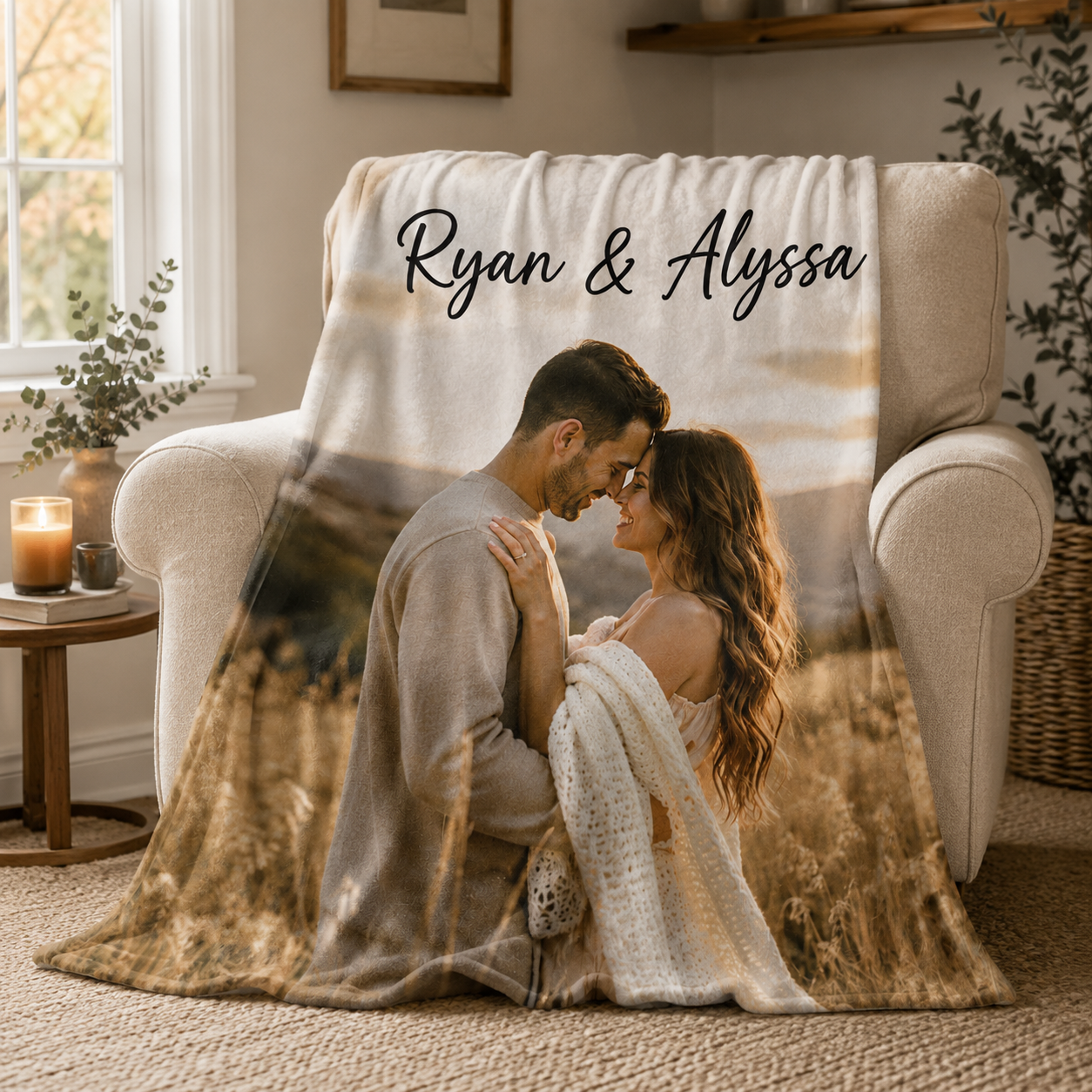 Personalized Plush Photo Blanket