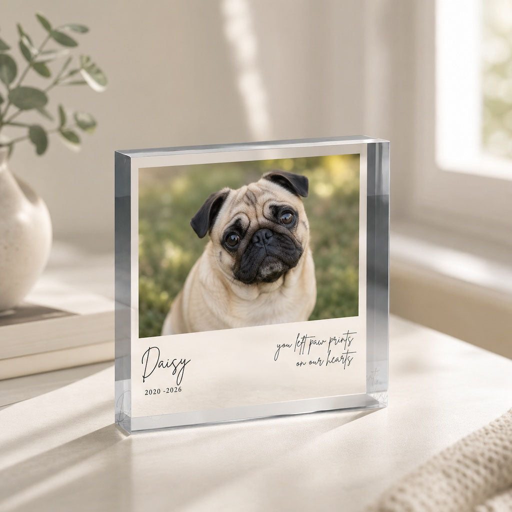 Personalized Pet Memorial Acrylic Block