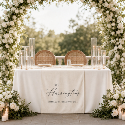 Personalized Wedding Table Runner