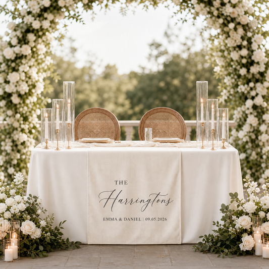 Personalized Wedding Table Runner