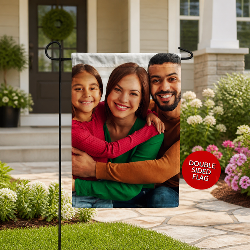 Personalized Photo Garden Flag