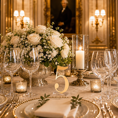 Personalized Acrylic Wedding Table Numbers