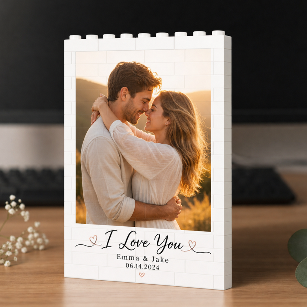 Personalized Couple Photo Building Block