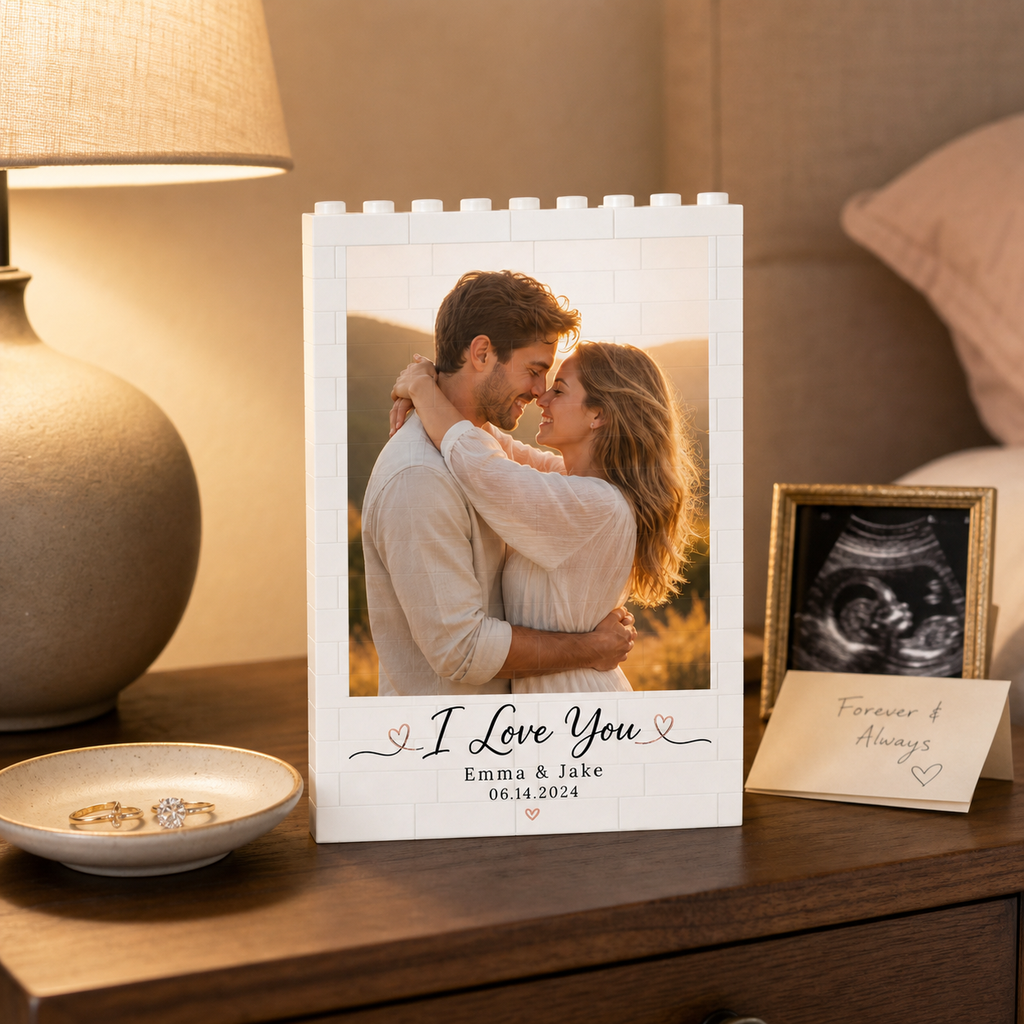 Personalized Couple Photo Building Block