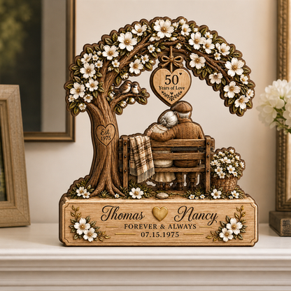 Personalized Couple Wooden Block