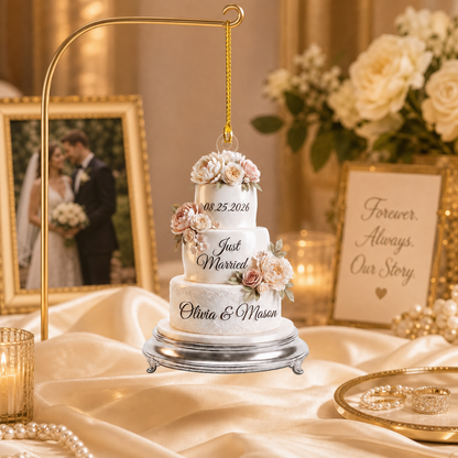 Personalized First Christmas Married Acrylic Ornament