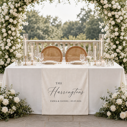 Personalized Wedding Table Runner