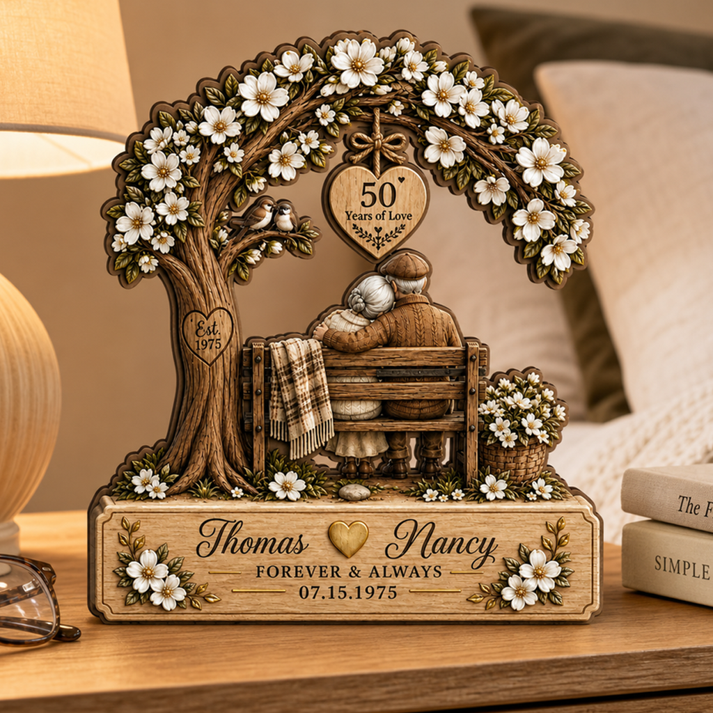 Personalized Couple Wooden Block