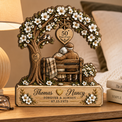 Personalized Couple Wooden Block