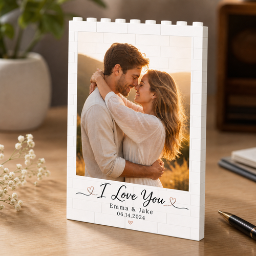 Personalized Couple Photo Building Block