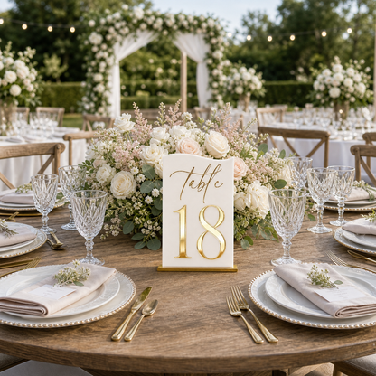 Personalized Acrylic Wedding Table Numbers