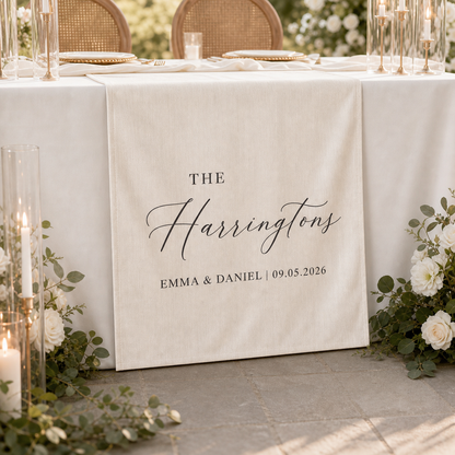 Personalized Wedding Table Runner