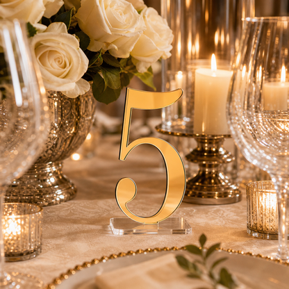 Personalized Acrylic Wedding Table Numbers