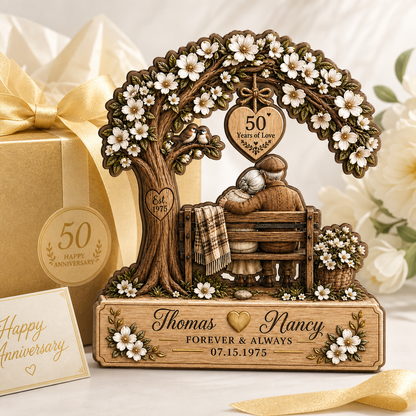 Personalized Couple Wooden Block