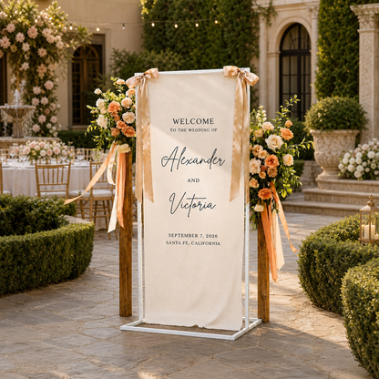 Personalized Poly Wedding Welcome Sign