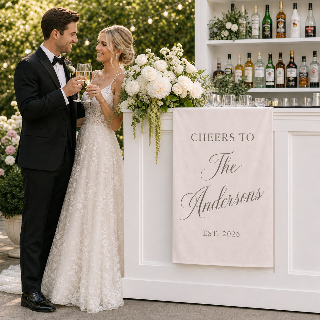 Personalized Wedding Bar Runner Sign