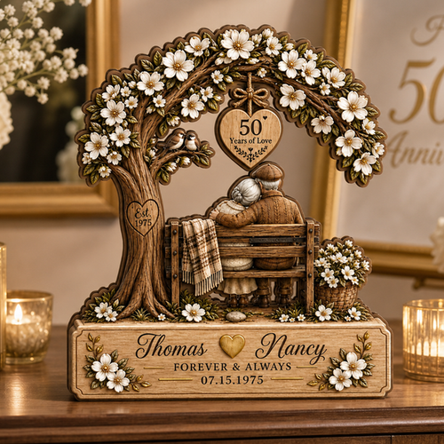 Personalized Couple Wooden Block