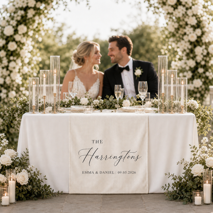 Personalized Wedding Table Runner