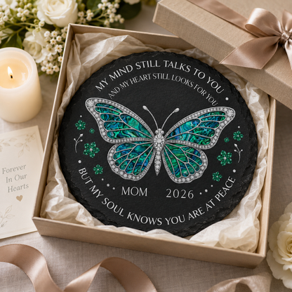 Personalized Butterfly Memorial Garden Stone