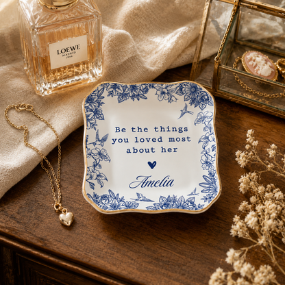 Personalized Sympathy Ring Dish