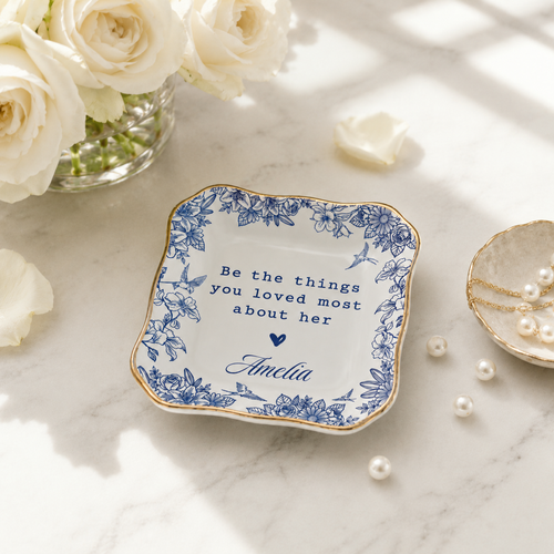Personalized Sympathy Ring Dish