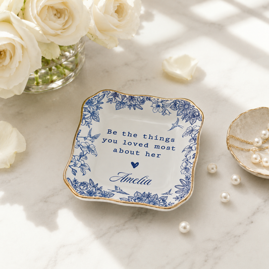 Personalized Sympathy Ring Dish