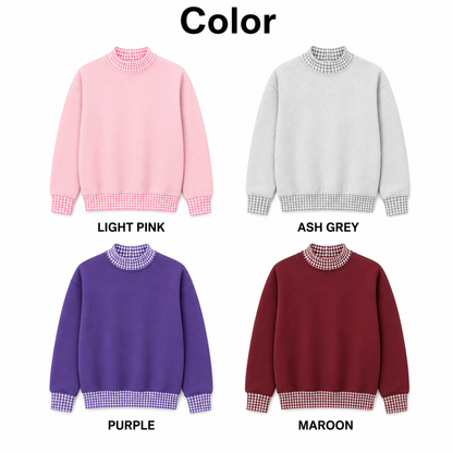 Gingham sweatshirt color chart
