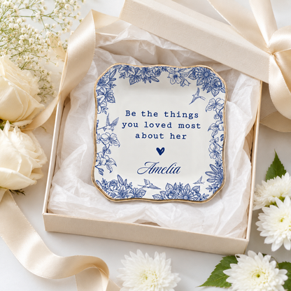 Personalized Sympathy Ring Dish