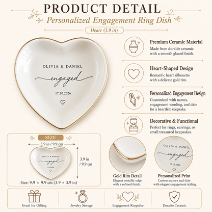 Personalized Engagement Ring Dish