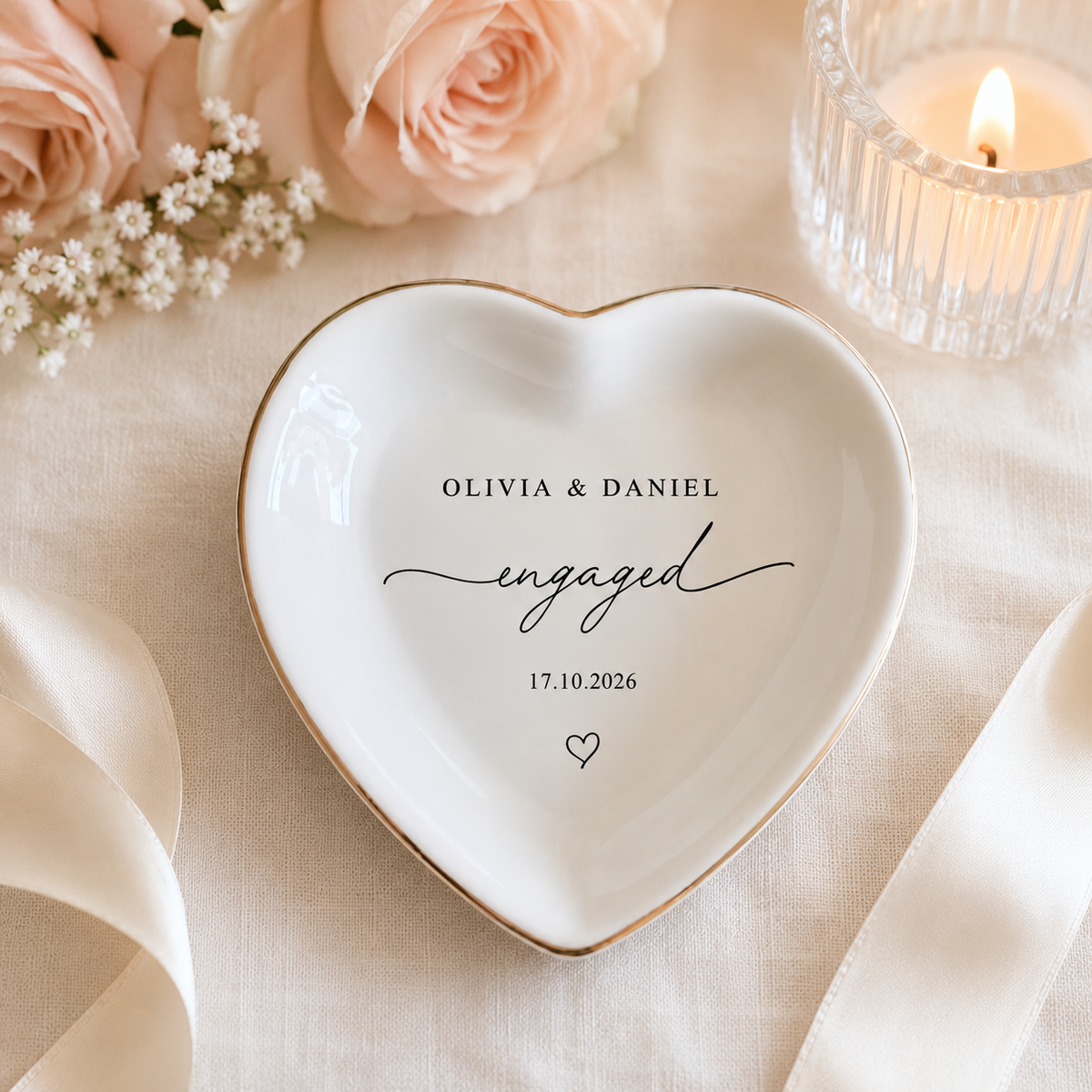 Personalized Engagement Ring Dish