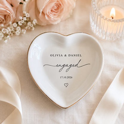 Personalized Engagement Ring Dish