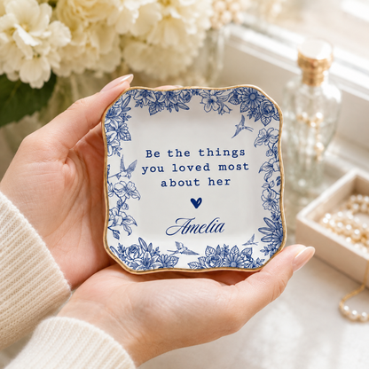 Personalized Sympathy Ring Dish