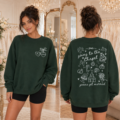 Personalized Going to the Chapel Bridal Sweatshirt