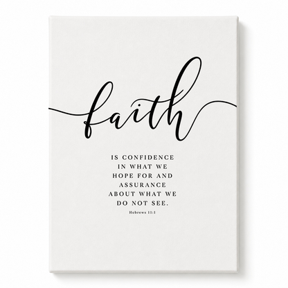 Faith Hope Love Bible Verse Canvas – Christian Scripture Wall Art