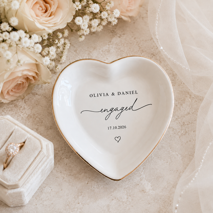 Personalized Engagement Ring Dish