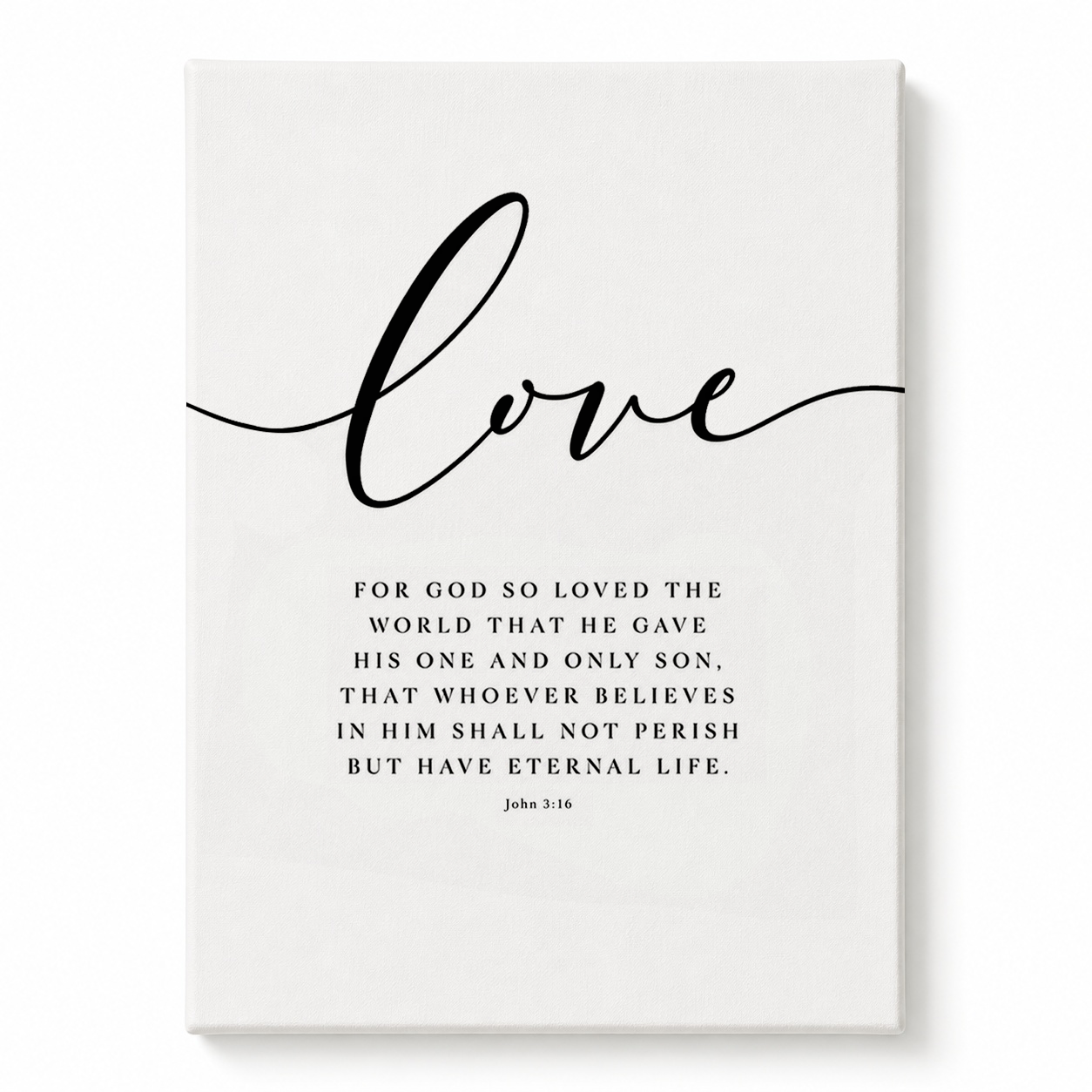 Faith Hope Love Bible Verse Canvas – Christian Scripture Wall Art