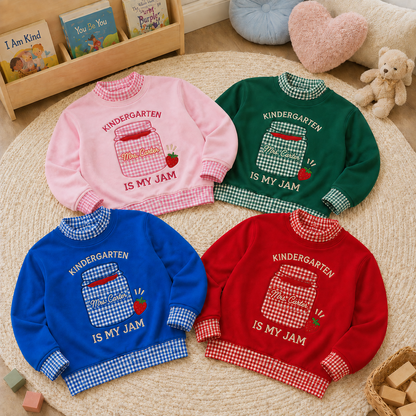 Playful Personalized Jam Jar Pullover for Kindergarten Teachers