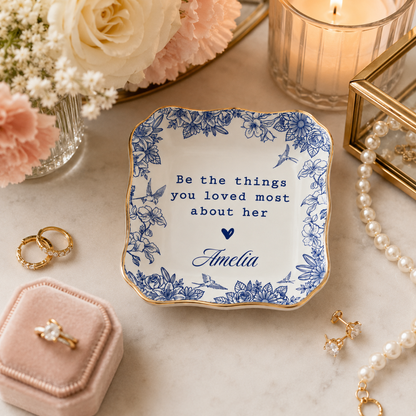 Personalized Sympathy Ring Dish