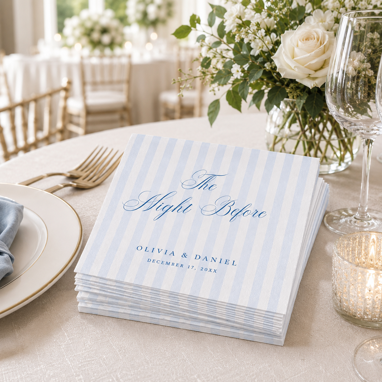 Personalized Rehearsal Dinner Napkins