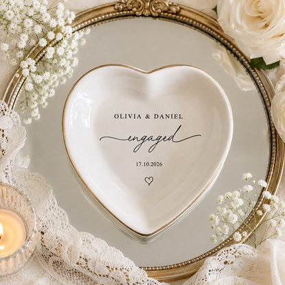 Personalized Engagement Ring Dish