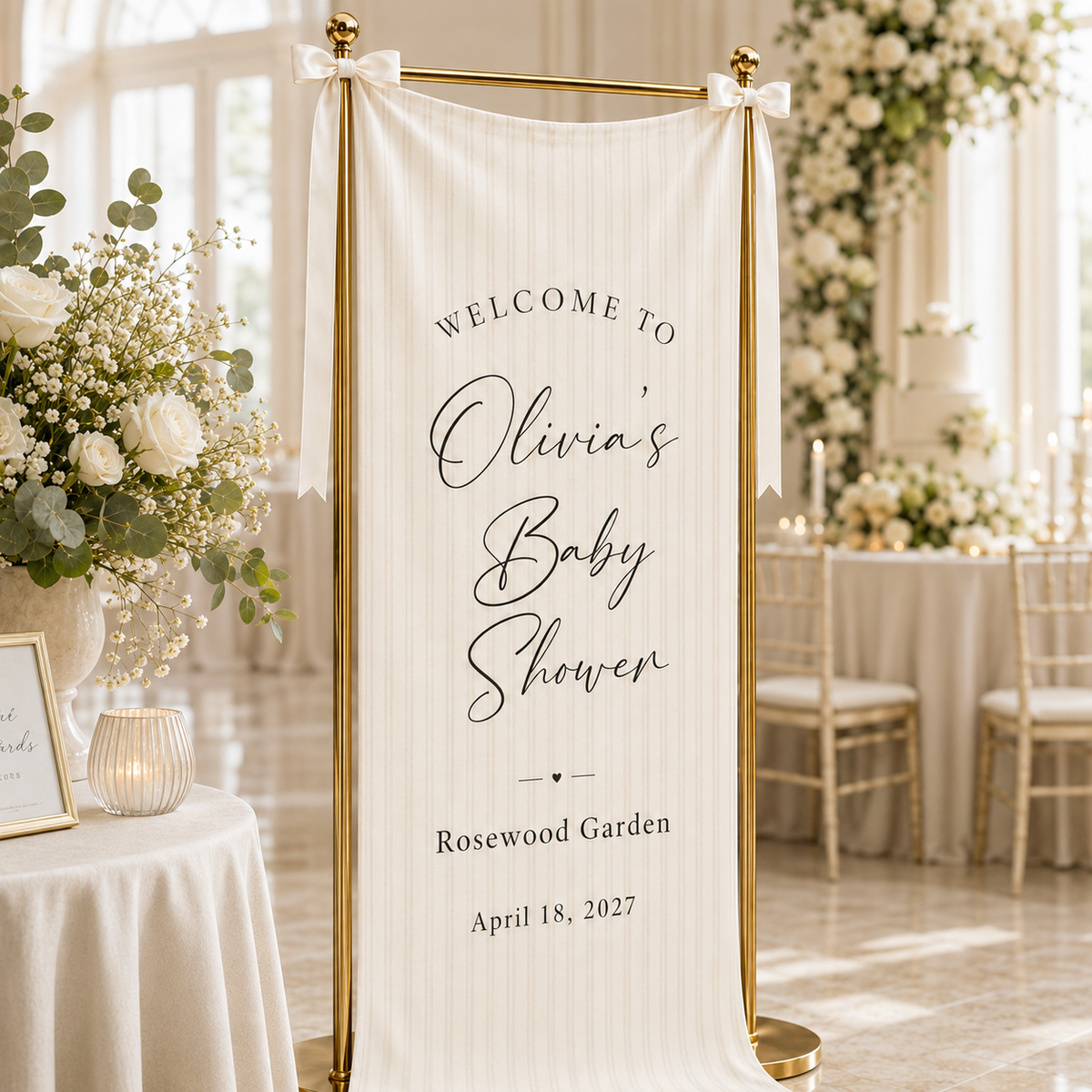 Personalized Baby Shower Welcome Banner