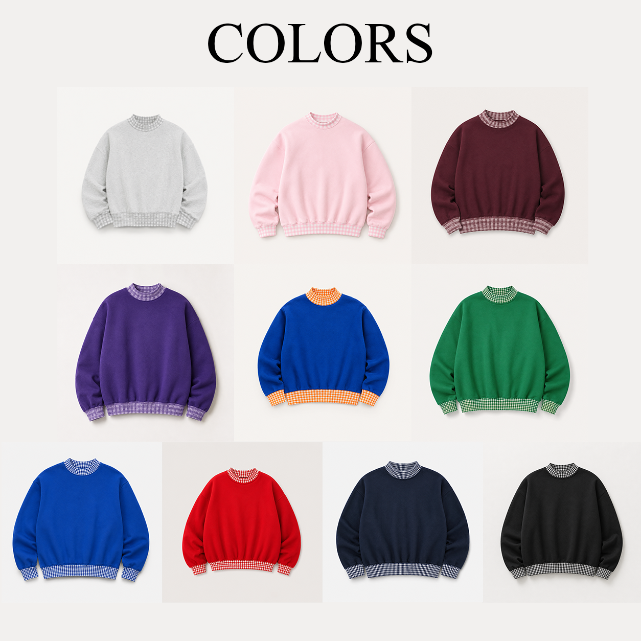 Embroidered Sweatshirt Gingham Off to Commit Mom Foolery Crewneck Funny
