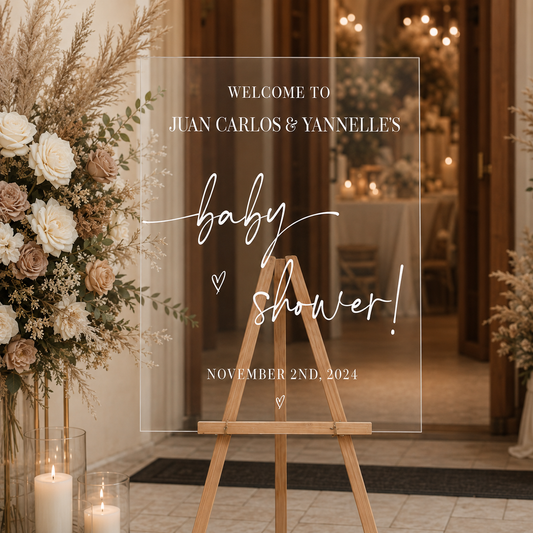 Personalized Baby Shower Welcome Sign