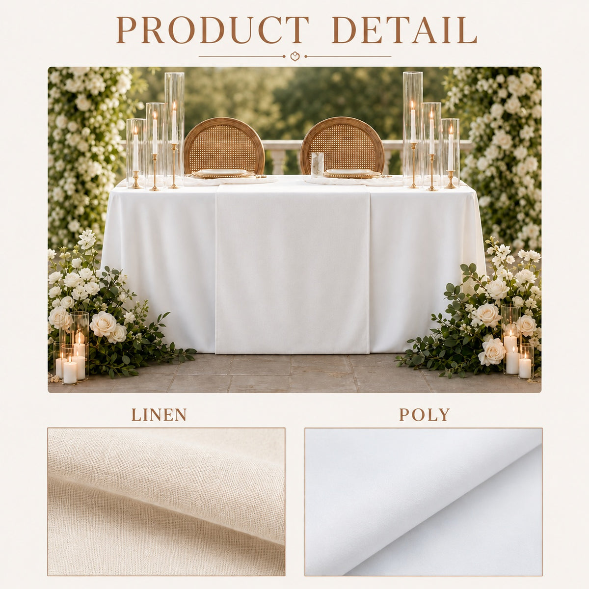 Elegant Wedding Table Runner for Reception Personalized Last Name Design
