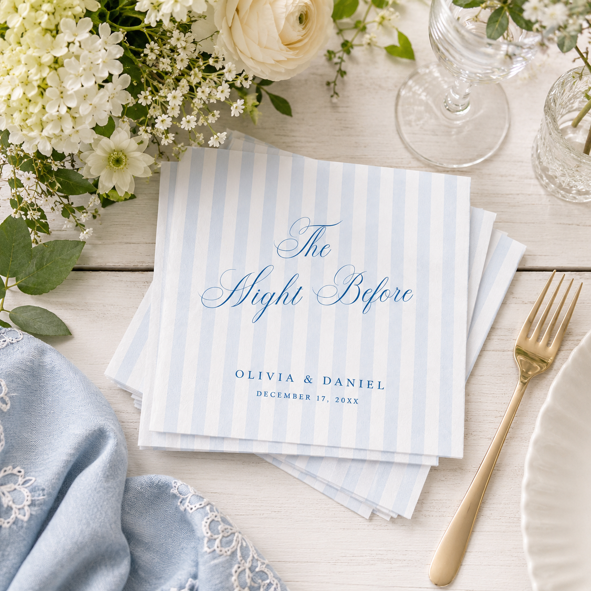 Personalized Rehearsal Dinner Napkins