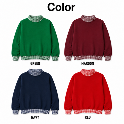 Gingham sweatshirt color chart