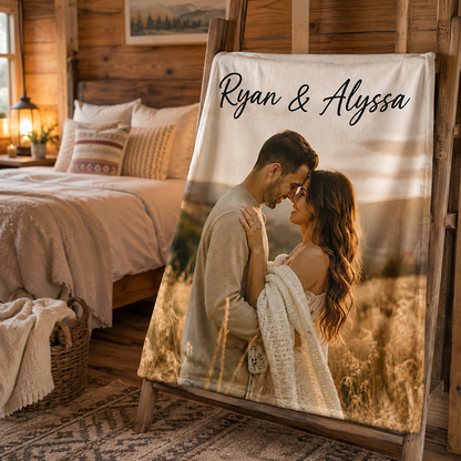 Personalized Plush Photo Blanket