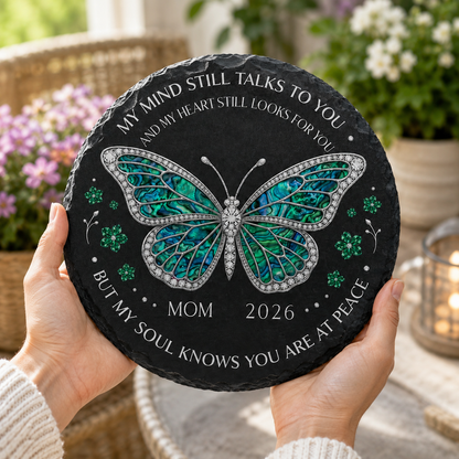 Personalized Butterfly Memorial Garden Stone