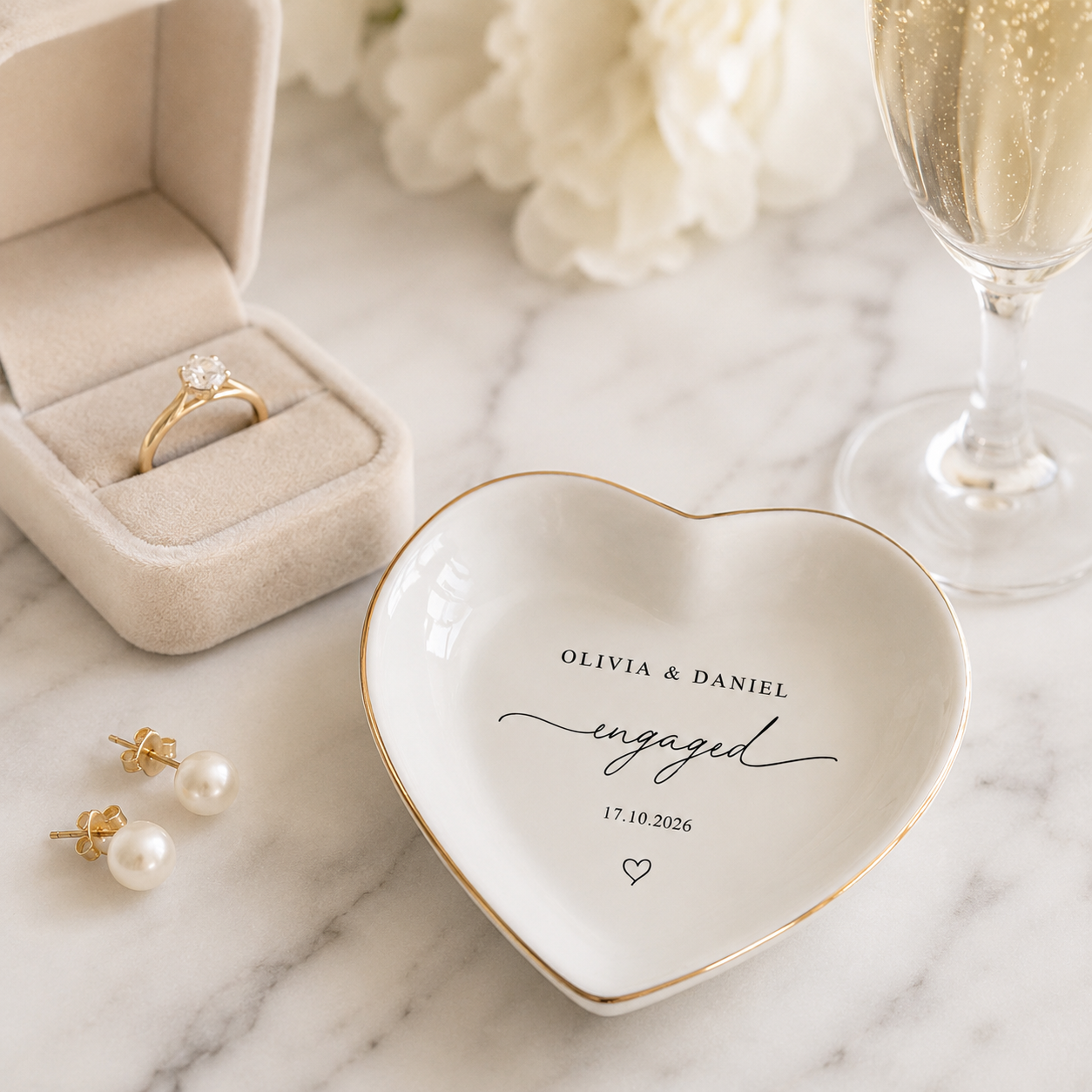 Personalized Engagement Ring Dish