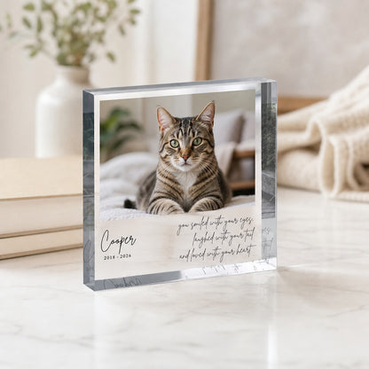 Personalized Pet Memorial Acrylic Block